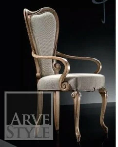 Arvestyle Мягкое деревянное кресло с подлокотниками Parquet As-1702-c