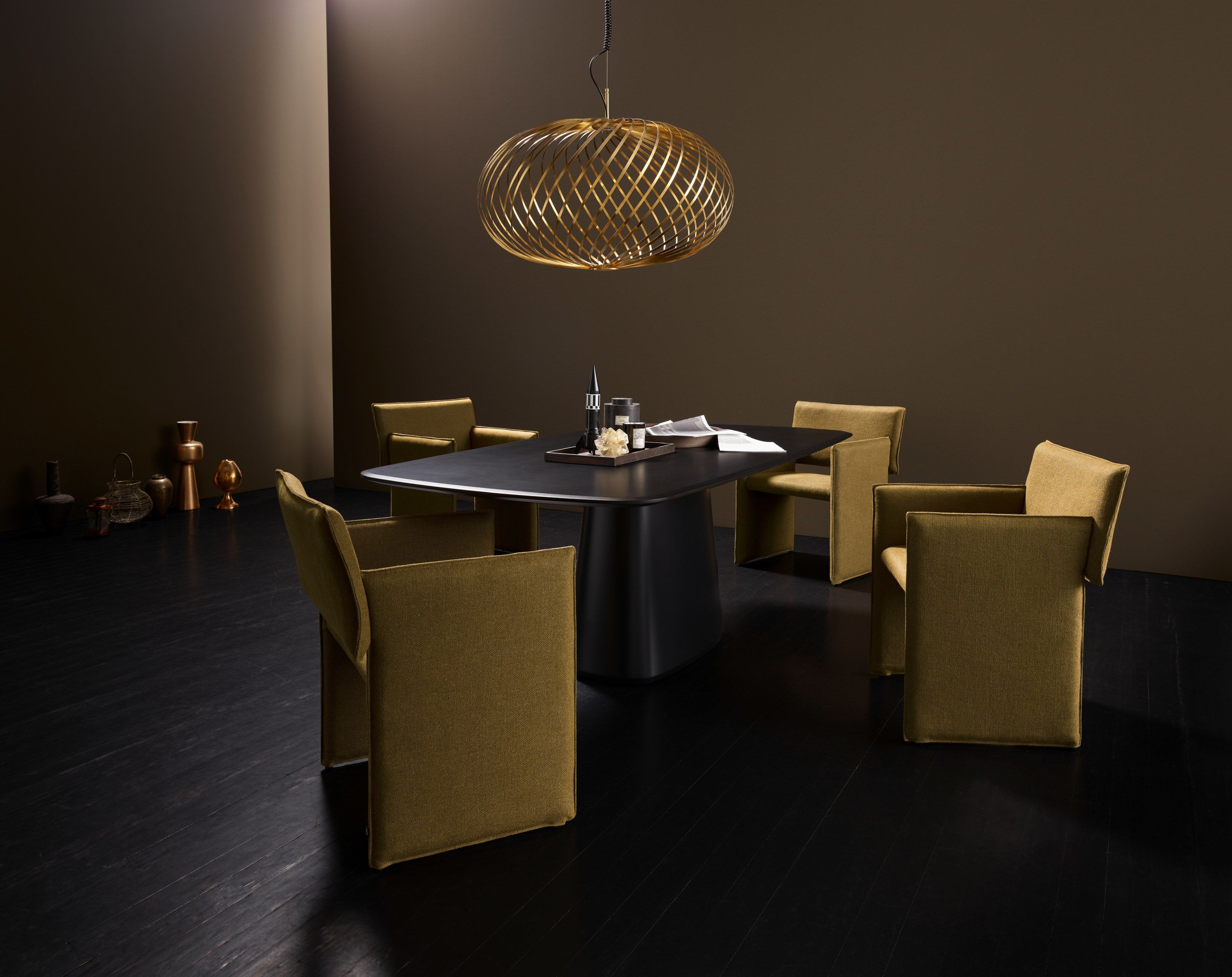 Мягкий тканевый стул с колесами COR Noto ARCH-00103022 - Вид №3