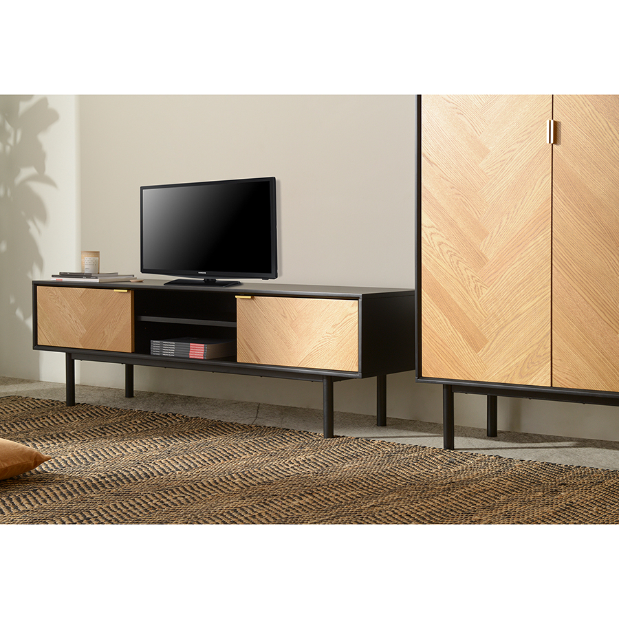 42153160 Тумба под ТВ , calvi, 160х43х50 см Unique Furniture  - Вид №9