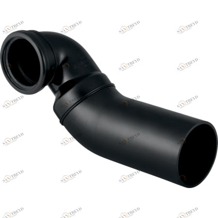 GEBERIT 367.901.16.1 Соединительное колено Geberit PE 90°, для подвесного унитаза, с левым отступом, с расширением 