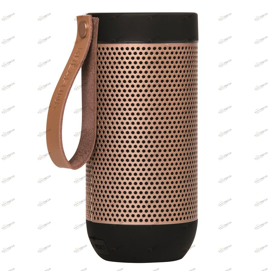 Колонка беспроводная с ремешком aFUNK, черная с бронзой KREAFUNK KFCD02