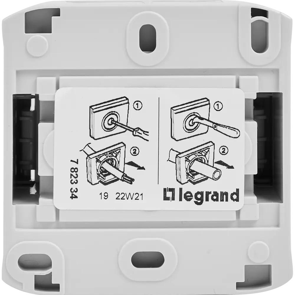 Переключатель накладной Legrand Quteo 1 клавиша цвет серый STLM-2212063 - Вид №2