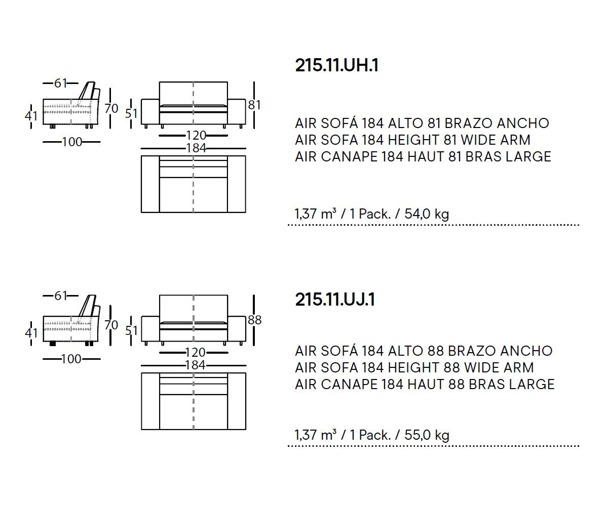 2-местный диван SANCAL ARCH-00088151 - Вид №2