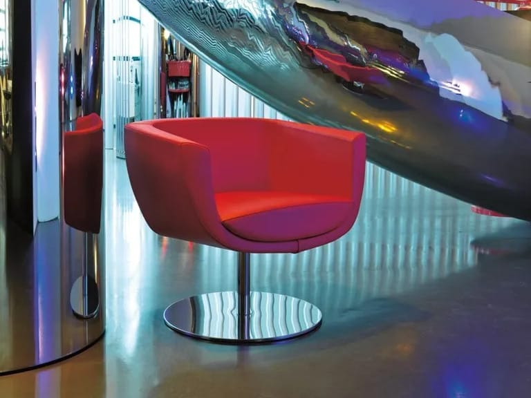 Кожаный поворотный стул с подлокотниками Kastel Koppa ARCH-00083151 - Вид №4