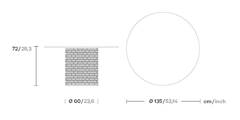 Садовый стол из тикового дерева Kettal сетка ARCH-00114943 - Вид №6
