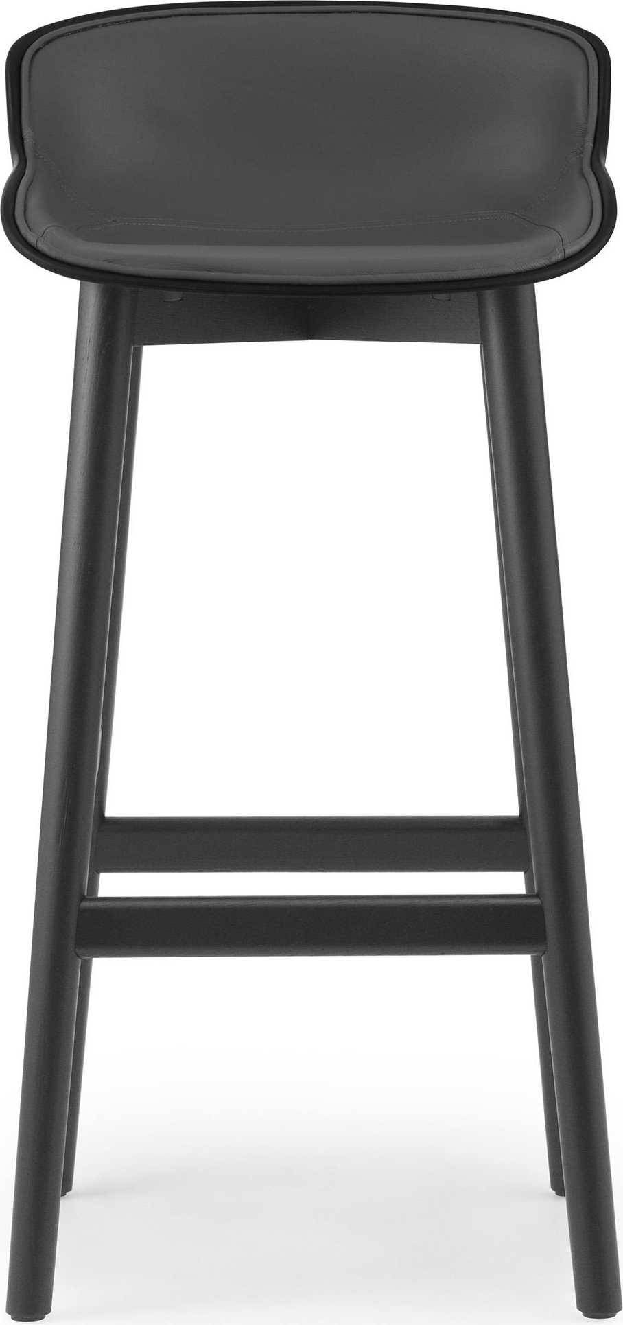605217 Barstool 75 см Передняя обивка Black Oak Black / Ultra Leather Normann Copenhagen Hyg  - Вид №1