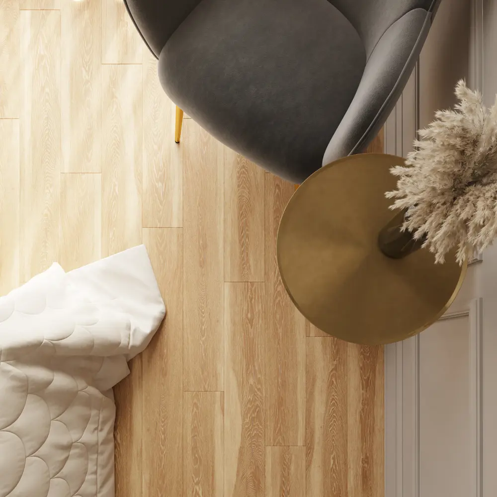 91225213 SPC плитка AlixFloor Natural Line Дуб медовый светлый 43 класс толщина 5 мм 2.009 м², цена за упаковку STLM-0889155