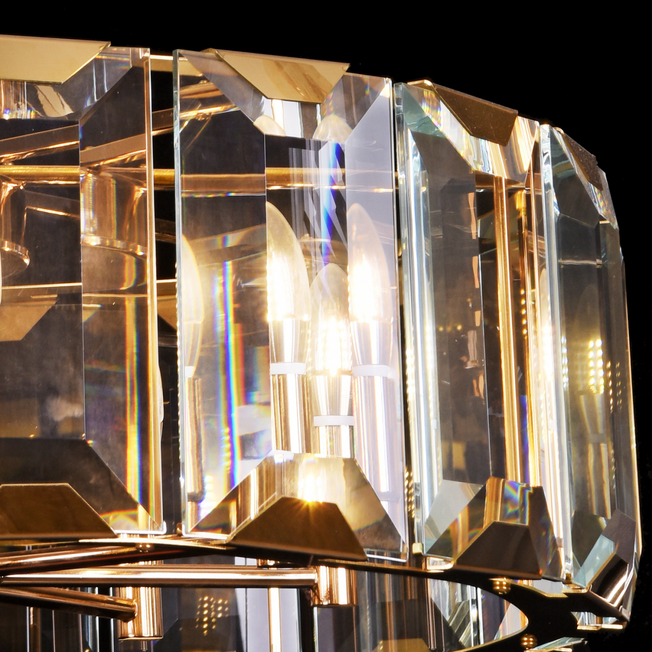 Подвесной светильник Harlow Crystal L8 gold от Delight Collection B8006 L8 DELIGHT COLLECTION ДИЗАЙНЕРСКИЕ 243928 Прозрачный;золото  - Вид №3