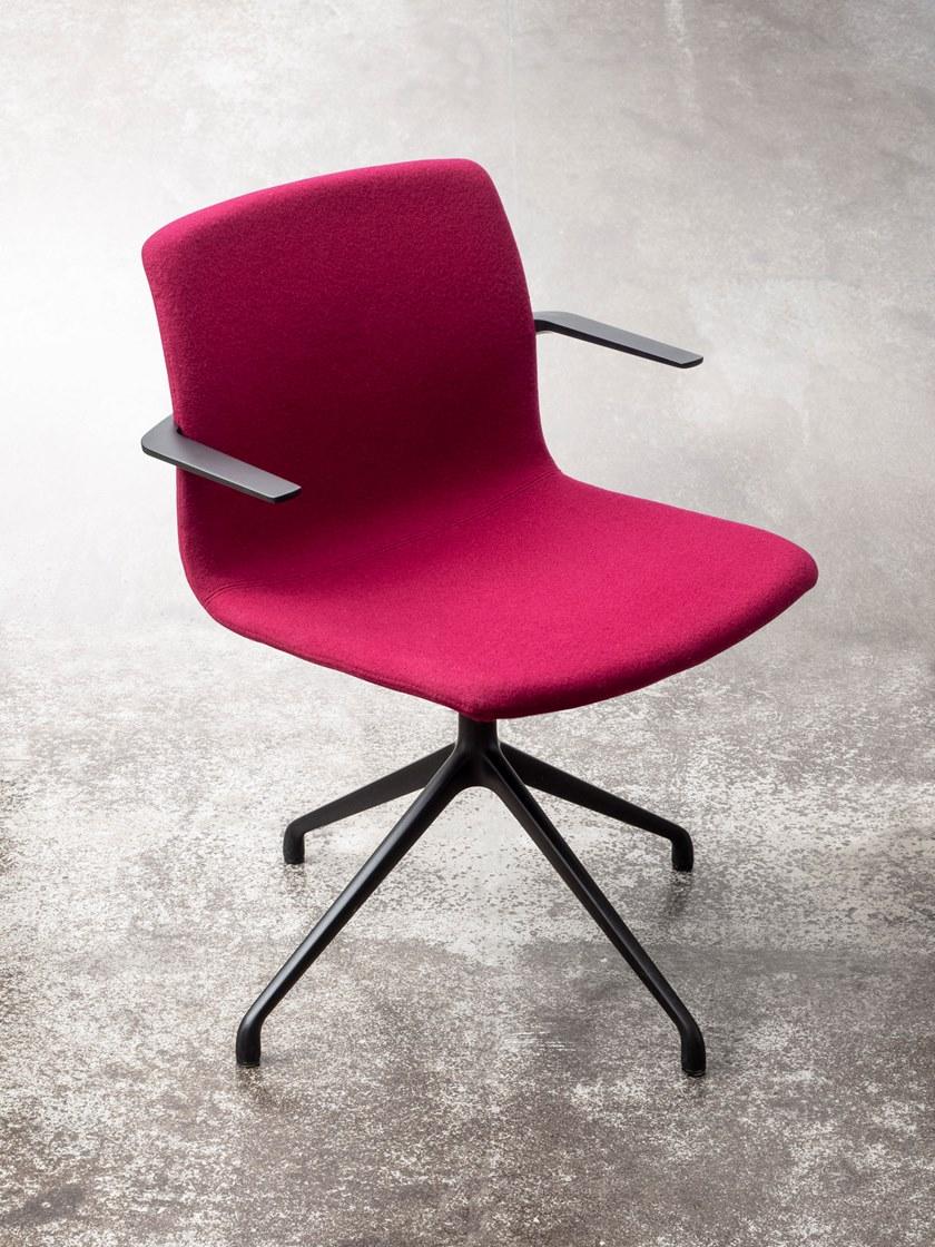 FANTONI Офисный стул из ткани с 4 спицами и подлокотниками Seating system sun-id-1439011 - Вид №1