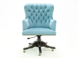 Регулируемое по высоте вращающееся офисное кресло из велюра с подлокотниками
