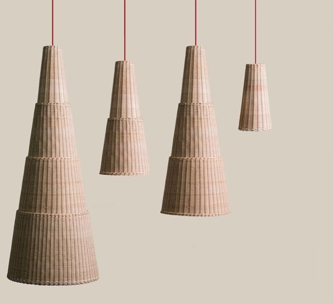 Bottega Intreccio Подвесной светильник из лозы Caratteri L004  - Вид №1