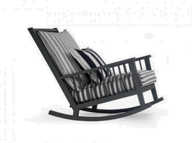 Gervasoni Кресло-качалка с подлокотниками Gray sun-id-1462117 - Вид №1