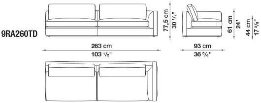 B&B Italia Модульный угловой диван из ткани Richard sun-id-1472345 - Вид №42