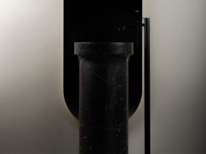 Мраморная круглая отдельно стоящая раковина