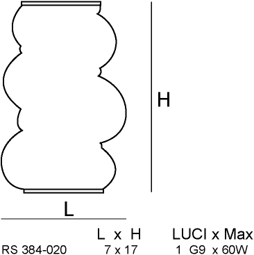 Siru Подвесной светильник из муранского стекла Orione Rs 384-020 - Вид №2