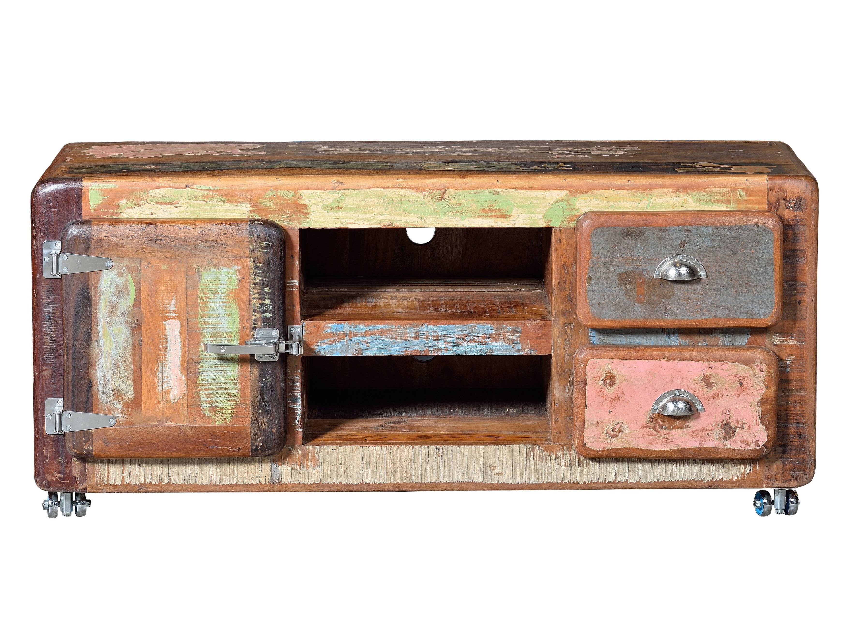 Деревянный низкий ТВ шкаф с колесами Giner y Colomer холодильник ARCH-00076892