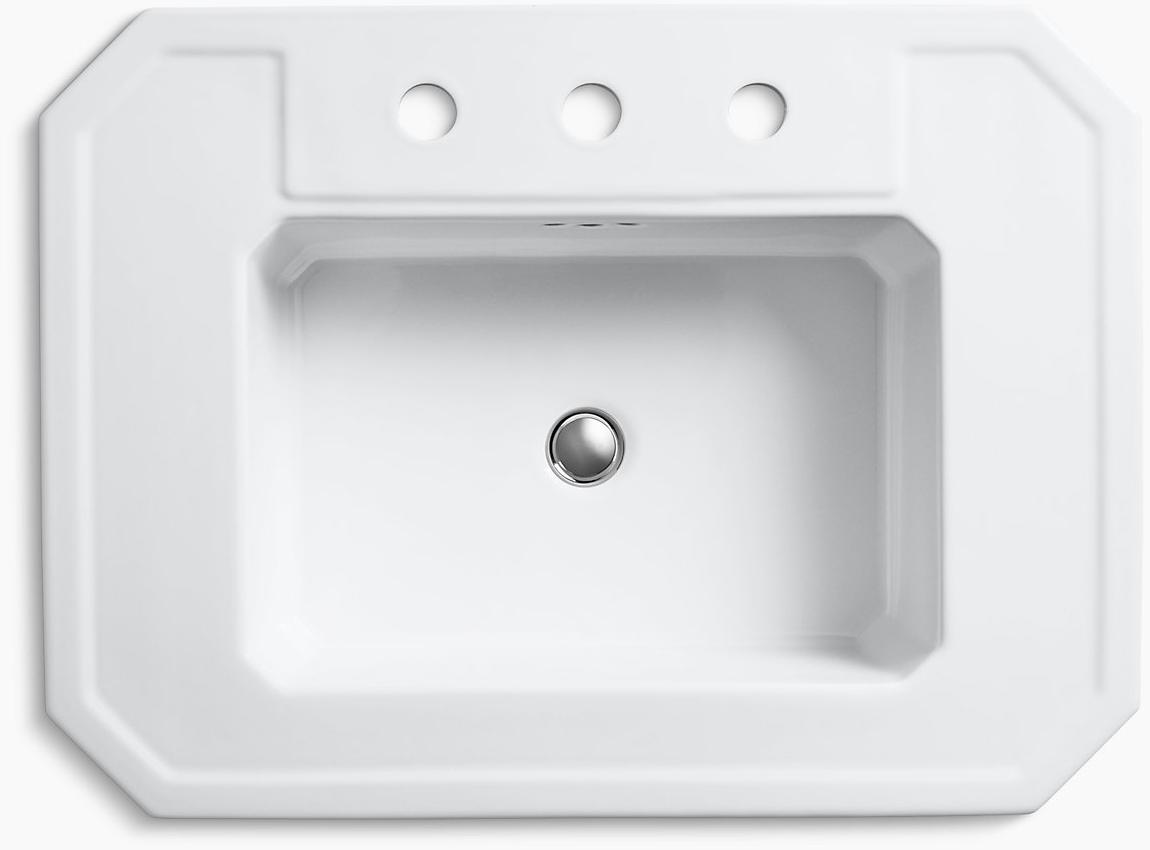 KOHLER Kathryn Пьедестал раковина с 8 шт. K-2322-8-7  - Вид №3