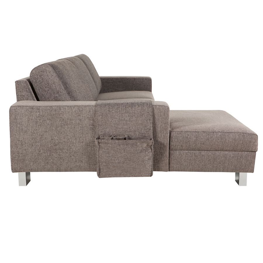 Диван угловой Quattro, левосторонний, серый Sits S1575 - Вид №2