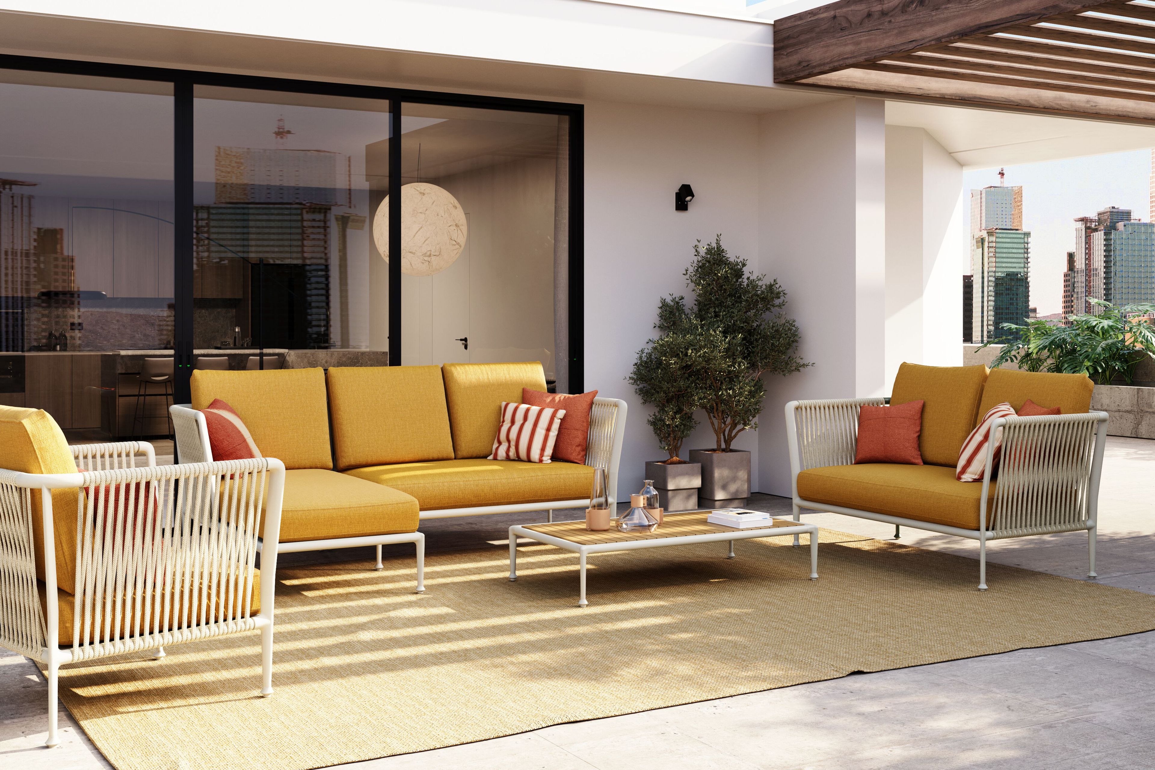 2-местный садовый диван Unopiù Treble ARCH-00066297 - Вид №4