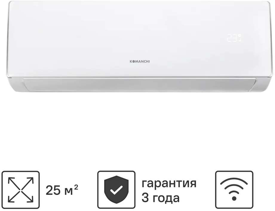 89358457 Сплит-система Komanchi KACT-09H/N8 9K BTU охлаждение/обогрев Wi-Fi опция STLM-0851514