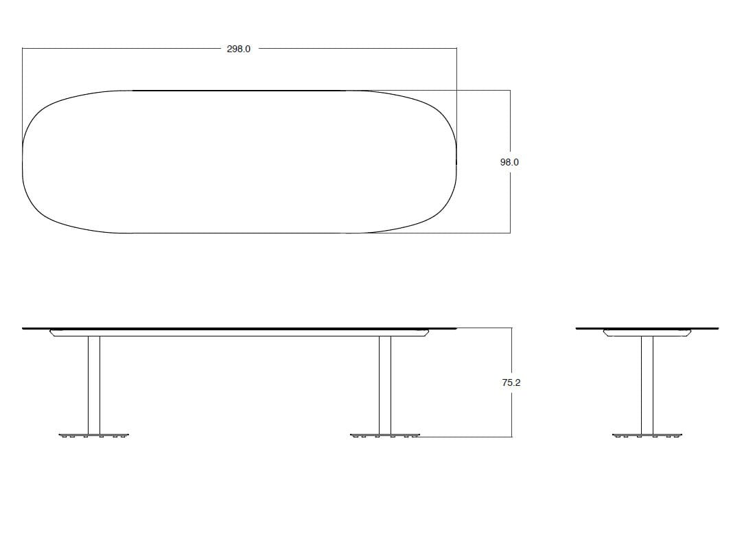 Керамический садовый стол TRIBÙ T-Table ARCH-00087202 - Вид №8
