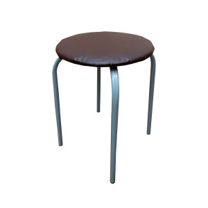 91146516 Табуретка круглая Strong 32x50x32 см сталь цвет шоколад STLM-0500193 NEW VICTORIA