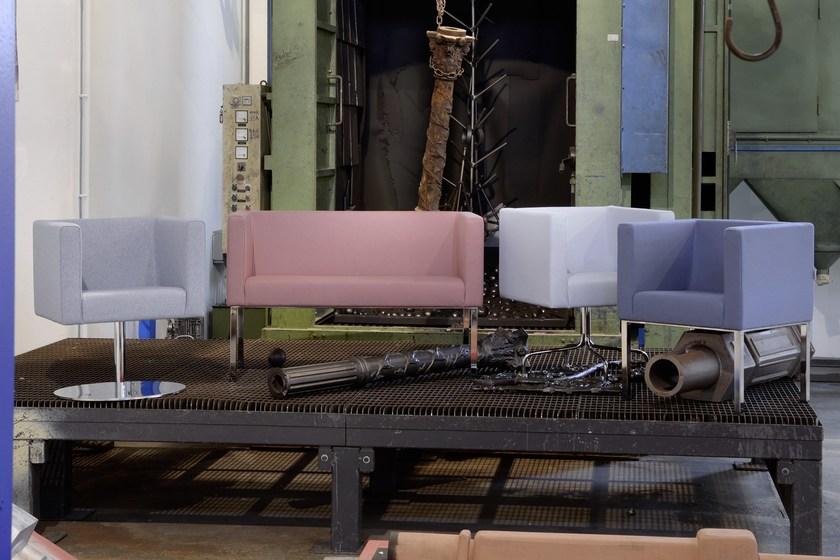 Domingo Salotti Мягкое кресло из ткани в современном стиле с 4 спицами для контракта Providence sun-id-1462274 - Вид №1