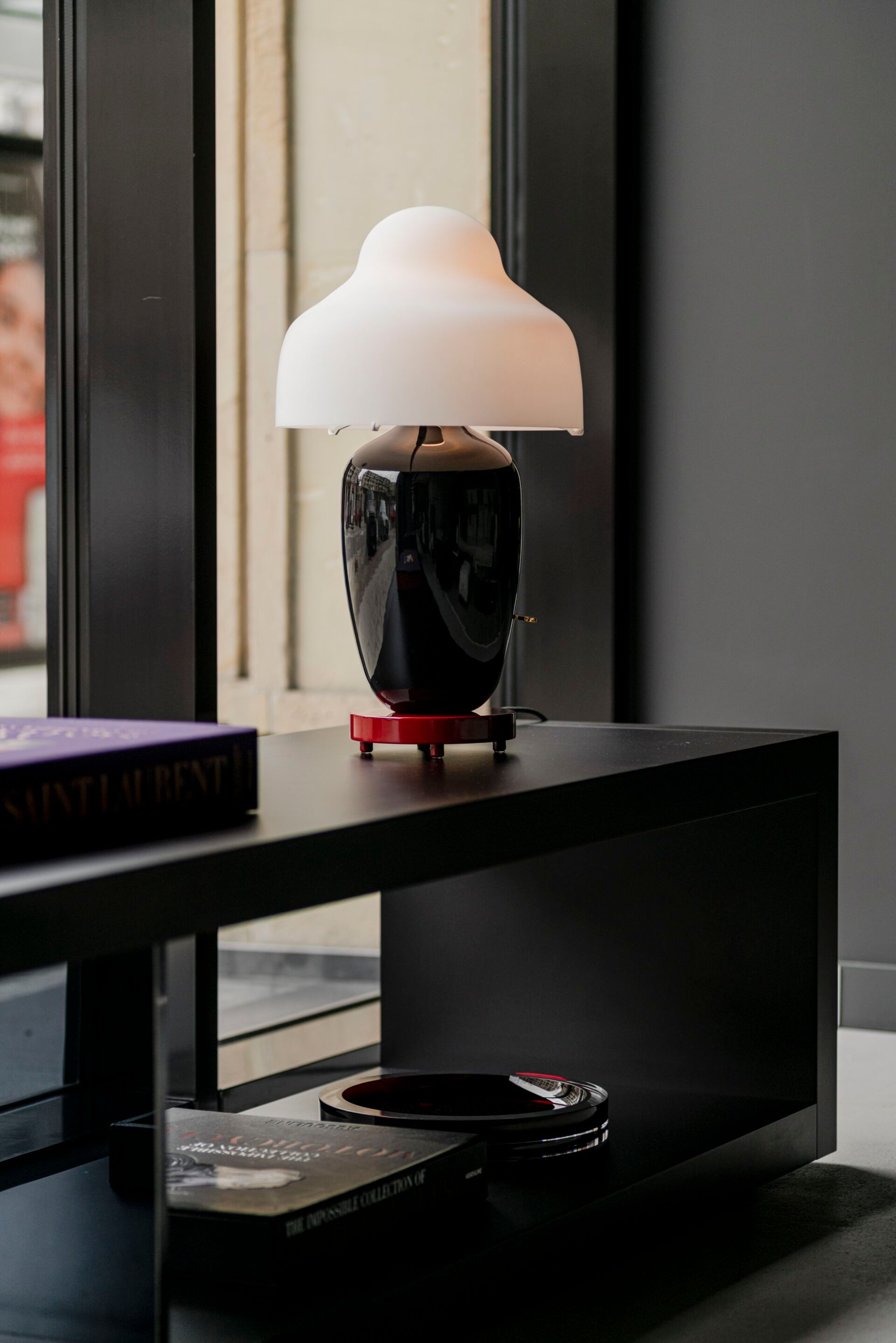 Керамическая и выдувная стеклянная настольная лампа с диммером PARACHILNA Chinoz ARCH-00004625 - Вид №10