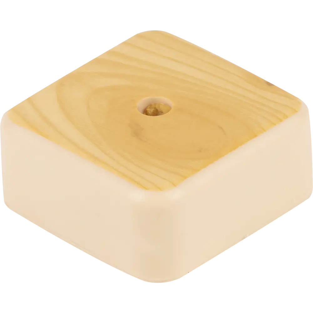 Распределительная коробка открытая IEK 50x50x20 мм 2 ввода IP20 цвет сосна STLM-2096036