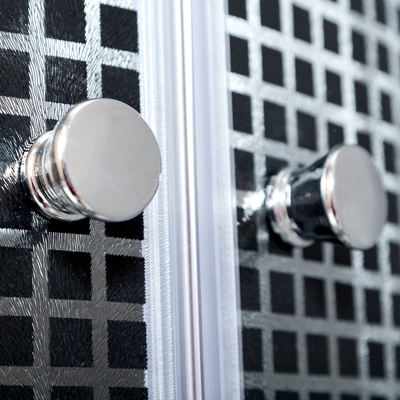 ЕМ4516 LED Душевая кабина DETO Серия EM L 801 с электрикой BLACK - Вид №9