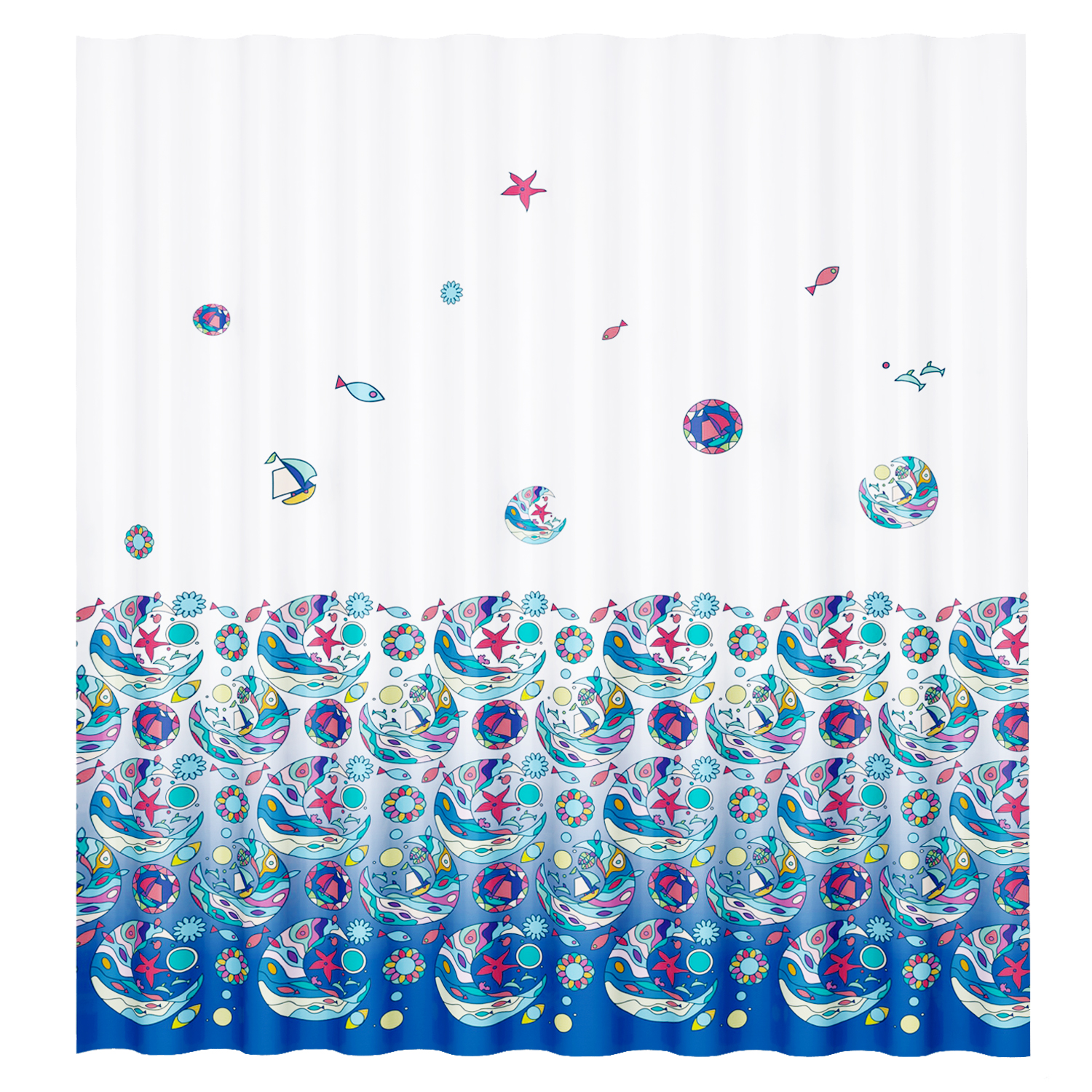 SC-13101 Salm Шторка для ванной WasserKRAFT  - Вид №1