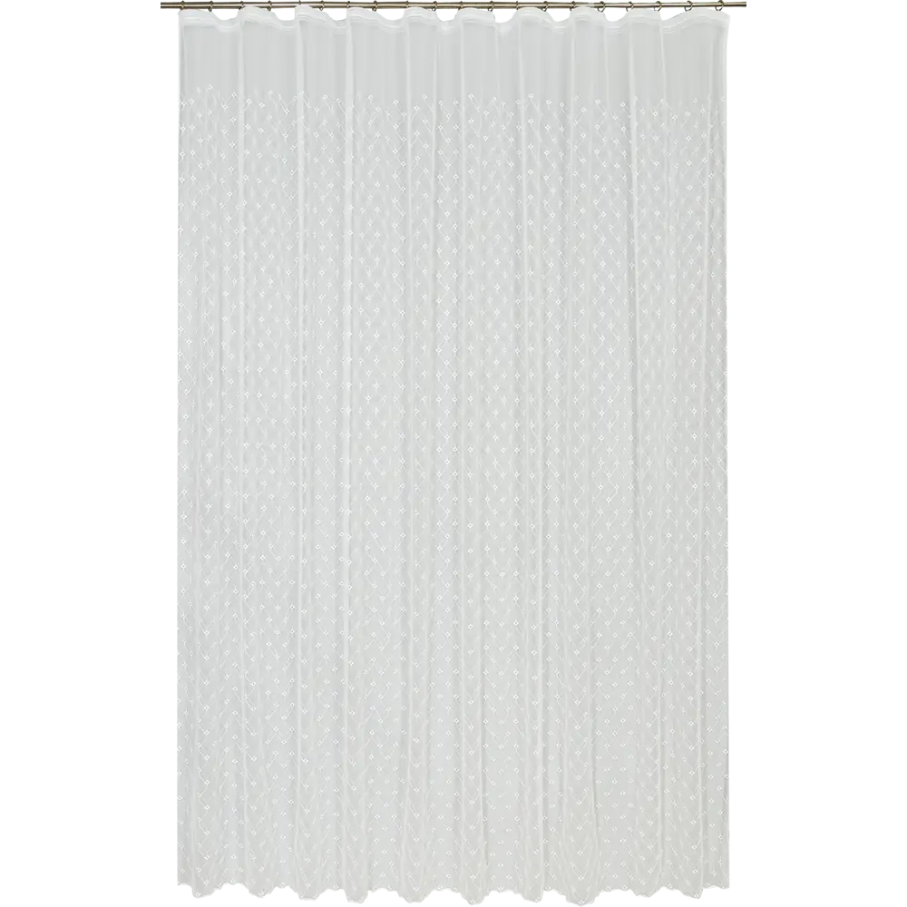 Тюль на ленте «Ромбик» 300x280 см цвет белый 83325211 STLM-2109528 MIAMOZA 