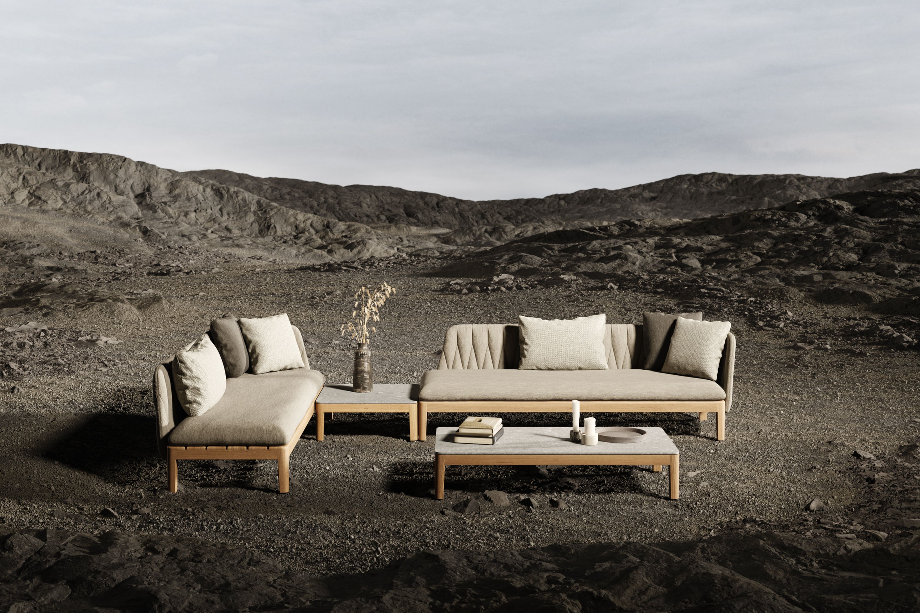 Квадратный стол из тикового дерева Royal Botania Calypso Lounge ARCH-00107006 - Вид №1