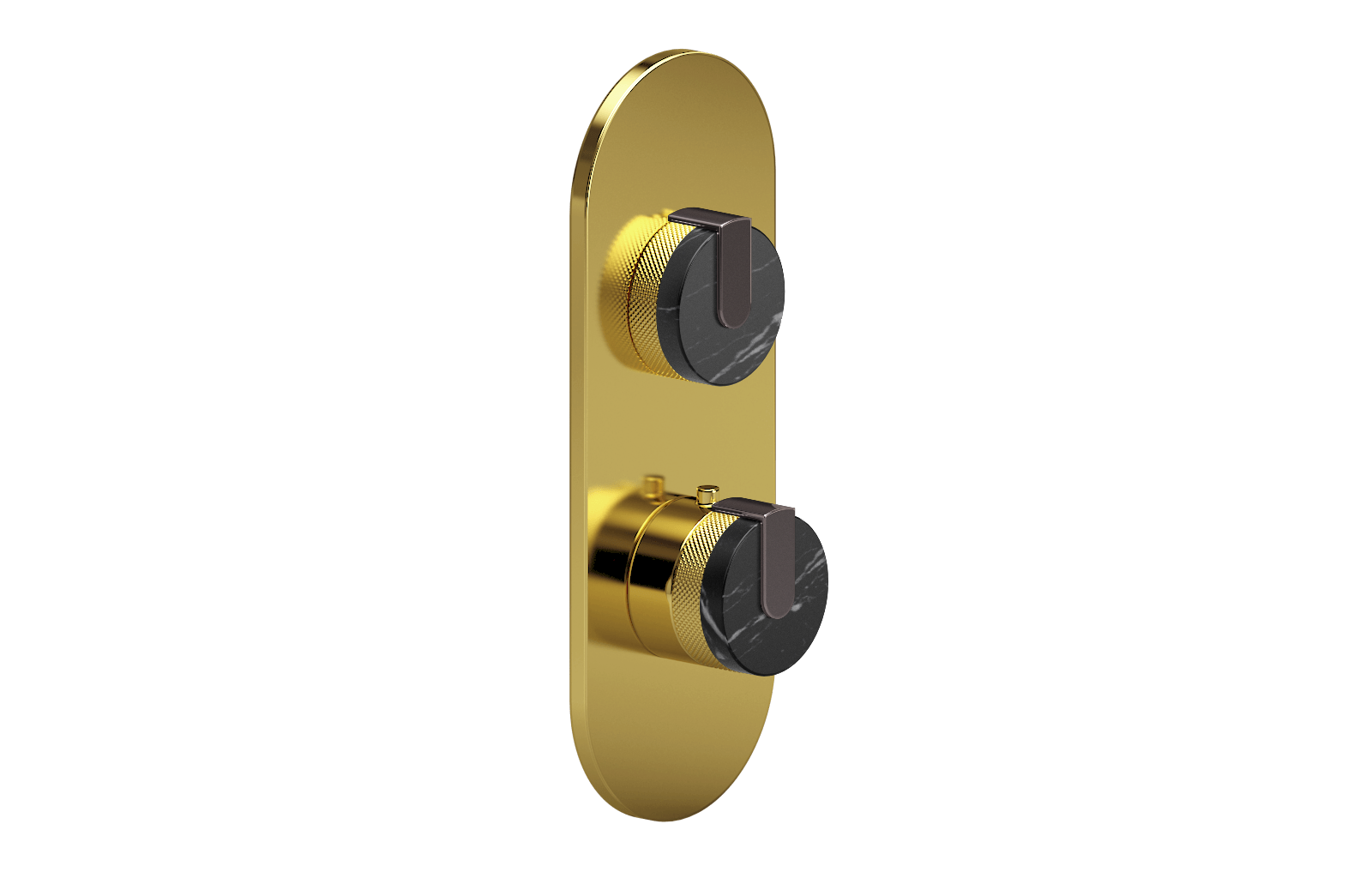 E-8026-R2MBE0-L1OX-AU-T Планка M-Series с 2 ручками - Внешняя часть GRAFF MOD+