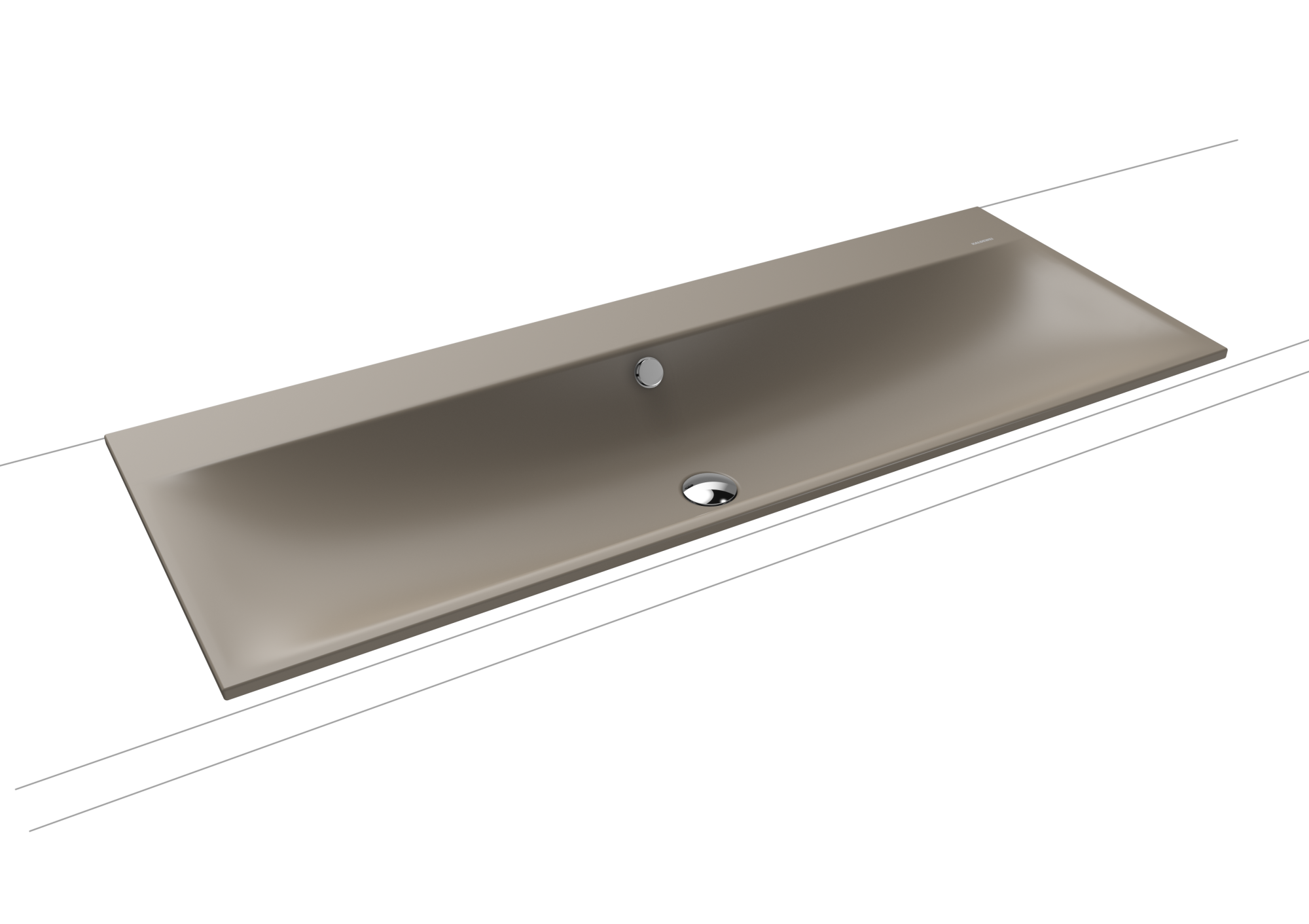 Умывальник KALDEWEI Сталь эмалированная 3039 448 теплый серый 60 30393319448