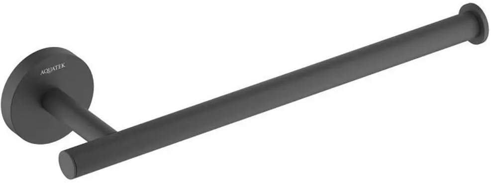 91649793 Держатель для полотенец Aquatek AQ4219MB 10см цвет черный STLM-0967049