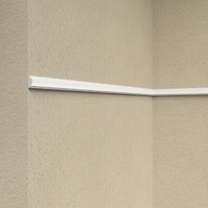 Молдинг настенный полистирол ударопрочный Format 15003D белый 8x15x2000 мм