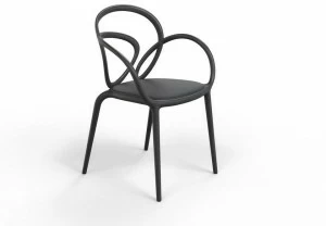 Qeeboo Штабелируемый стул из полипропилена со встроенной подушкой