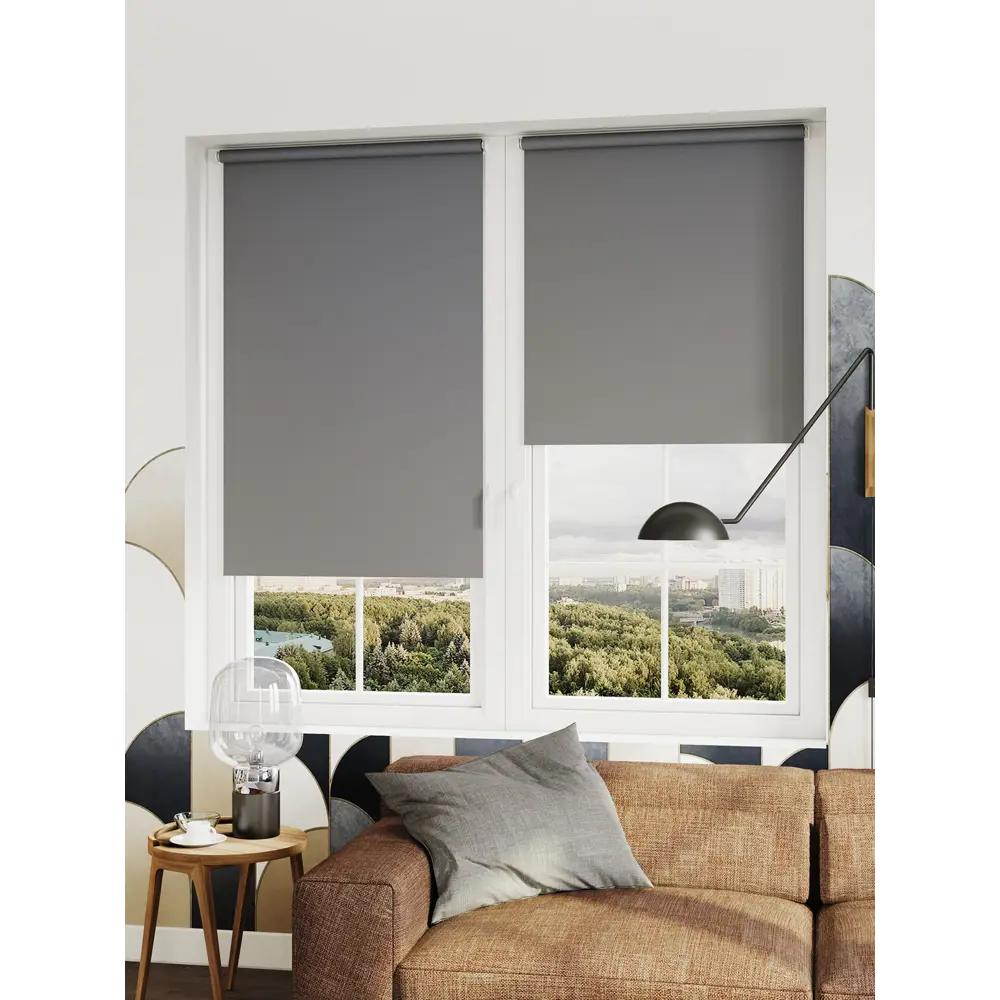 DOMLEGRAND Рулонная штора Сансет графит 52×175 см 89360891 STLM-1028994 - Вид №3