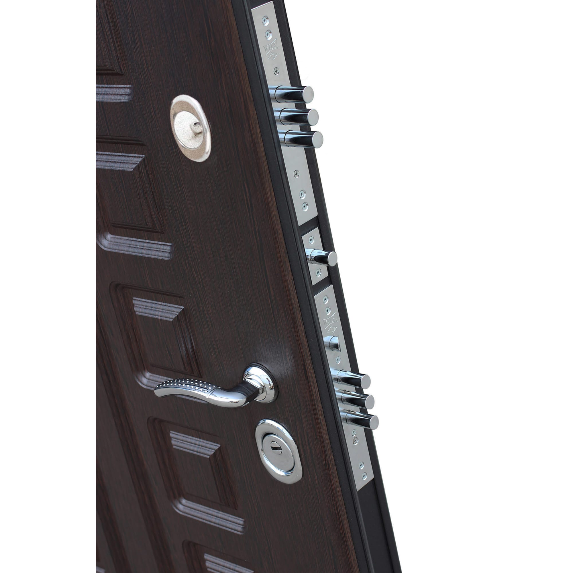 82113841 Дверь входная металлическая Сенатор 12 см, 860 мм, правая, цвет венге Santreyd  - Вид №2