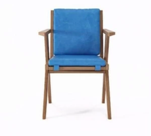 KARPENTER Мягкое кожаное кресло с подлокотниками Tribute