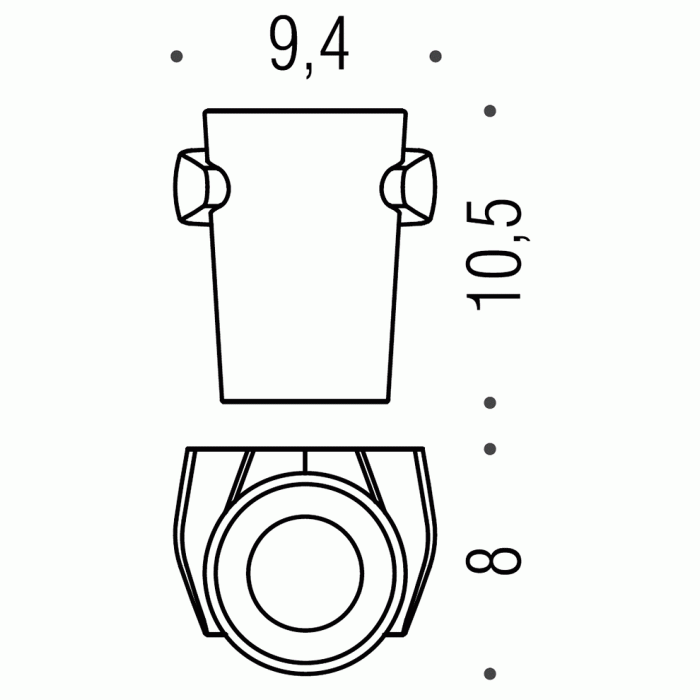B8002 Стакан настенный COLOMBO ROAD Colombo Design - Вид №2