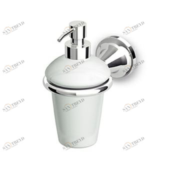 ZAD415 Настенный диспенсер с белой керамической емкостью. Zucchetti Agorà 