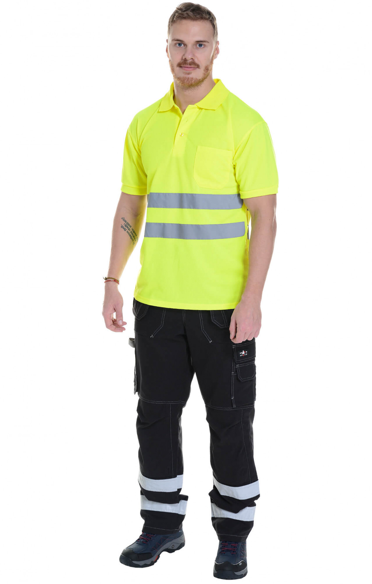 62891 Тенниска с СВП короткий рукав лимонная  Дорожник размер 56-58 (XL) Спецодежда 