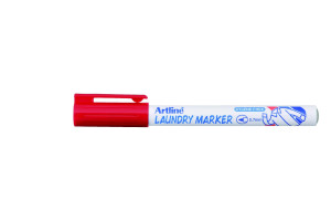 16307035 Промышленный маркер по ткани до 95C Laundry Marker, красный EK750-410 Artline