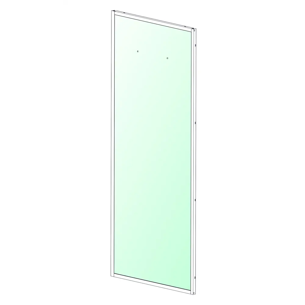 Стенка для душевой ширмы Domani-Spa Delight 1/4 круга 90x90 см цвет белый STLM-2011757