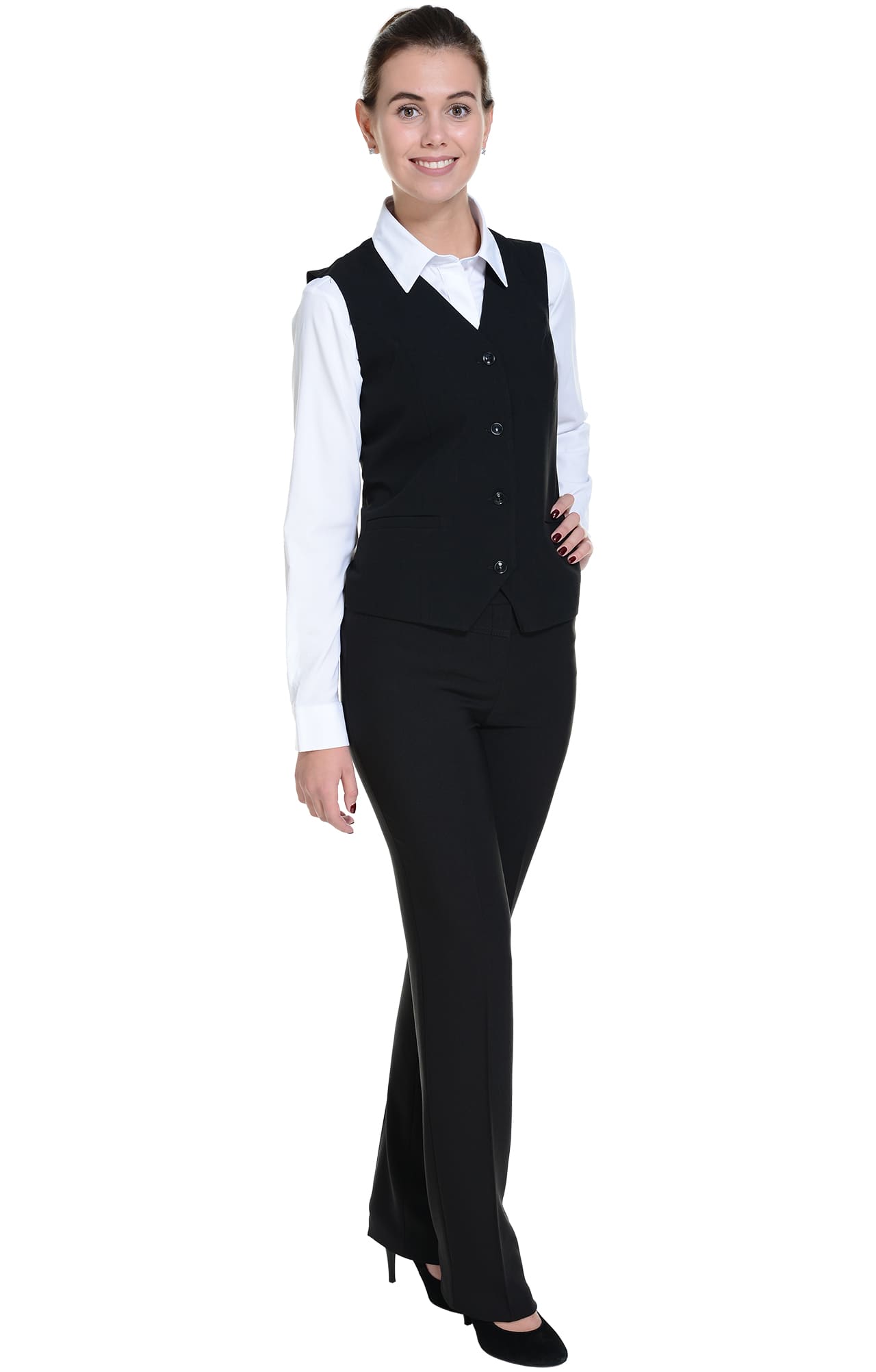 62873 Жилет  женский BLACK El-Risto  Одежда для официантов  размер 46  - Вид №9