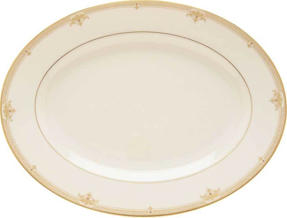 10573290 Lenox Блюдо овальное Lenox "Республика" 33см Фарфор костяной 