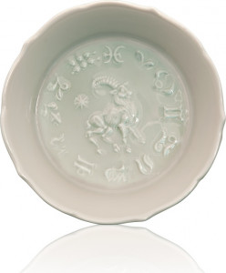 93216 Meissen Розетка 8см "Козерог" (белая) Фарфор