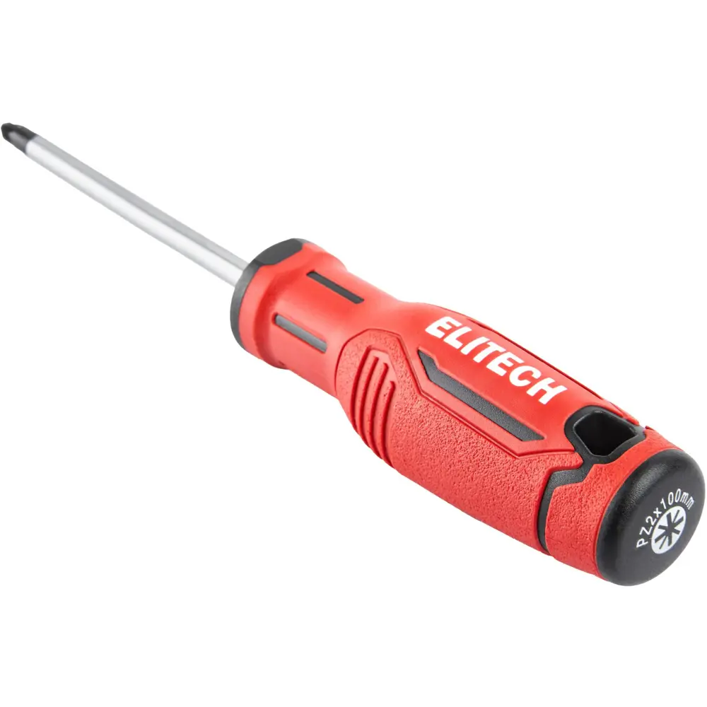 Отвертка крестовая Elitech 211303 PZ2x100 мм с магнитным наконечником 89407143 STLM-1564185 - Вид №2